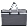 Foldable Cool Bag 46x27x23 cm Aluminium – Grey