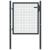 Mesh Garden Gate Galvanised Steel Grey – 100×125 cm