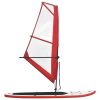 Inflatable Stand Up Paddleboard with Sail Set – Red