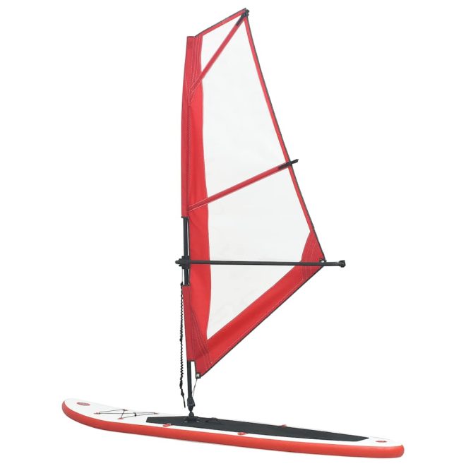 Inflatable Stand Up Paddleboard with Sail Set – Red