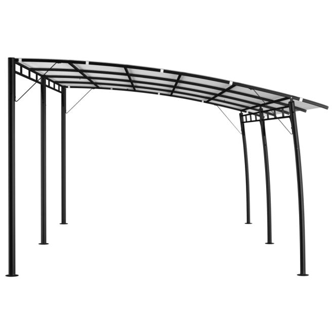 Garden Sunshade Awning – 6x3x2.55 m, Cream