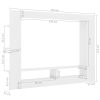 Bremerton TV Cabinet 152x22x113 cm Engineered Wood – White