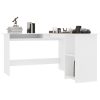 L-Shaped Corner Desk 120x140x75 cm Engineered Wood – White