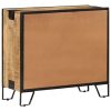 Sideboard 80x31x71 cm Solid Rough Mango Wood