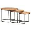 Nesting Tables 3 pcs – Solid Acacia Wood