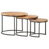 Nesting Tables 3 pcs – Solid Acacia Wood