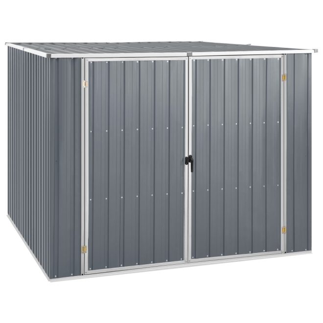 Garden Shed 195x198x159 cm Galvanised Steel – Grey