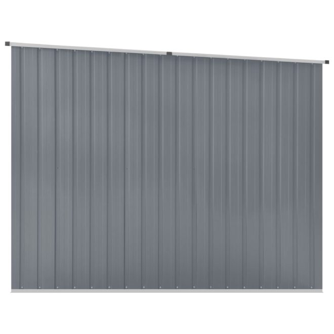 Garden Shed 195x198x159 cm Galvanised Steel – Grey