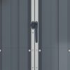 Garden Shed 107.5x46x183 cm Galvanised Steel – Grey