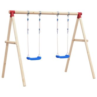 Swing Seats with Ropes 2 pcs Blue 38×16 cm Polyethene