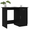 Desk 100x50x76 cm Engineered Wood – Black