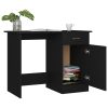 Desk 100x50x76 cm Engineered Wood – Black