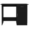 Desk 100x50x76 cm Engineered Wood – Black