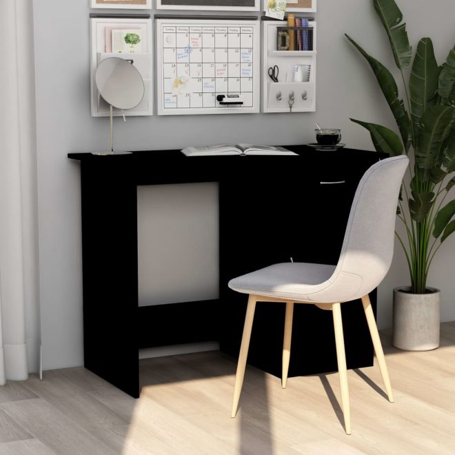 Desk 100x50x76 cm Engineered Wood – Black