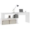 Corner Desk 200x50x76 cm Engineered Wood – White