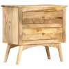 Hiawatha Bedside Cabinet 65x35x60 cm Solid Mango Wood