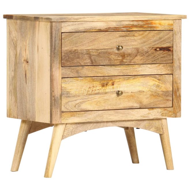 Hiawatha Bedside Cabinet 65x35x60 cm Solid Mango Wood