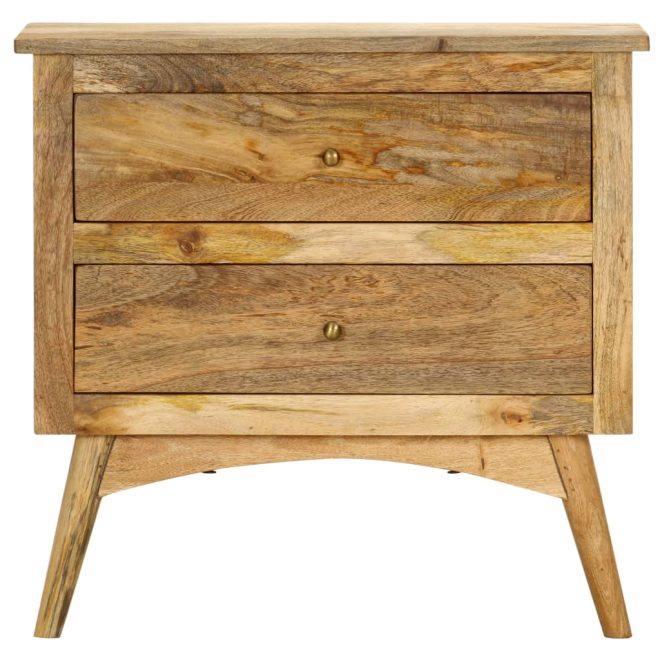 Hiawatha Bedside Cabinet 65x35x60 cm Solid Mango Wood