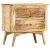 Hiawatha Bedside Cabinet 65x35x60 cm Solid Mango Wood