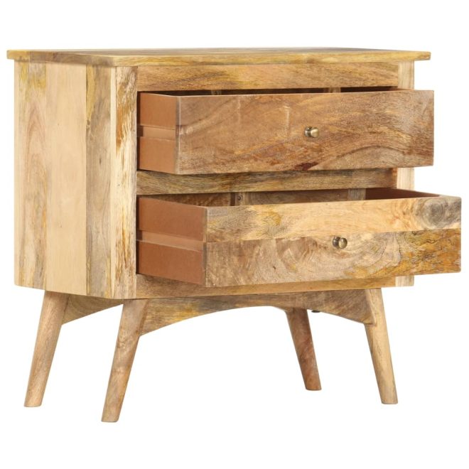 Hiawatha Bedside Cabinet 65x35x60 cm Solid Mango Wood