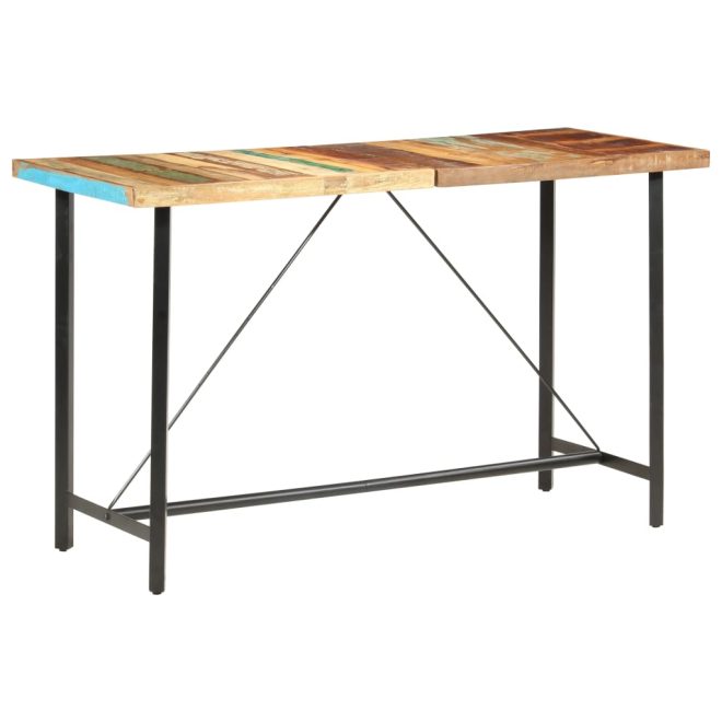 Bar Table 180x70x107 cm – Solid Reclaimed Wood