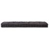 Pallet Floor Cushion Cotton – 120x40x7 cm, Black