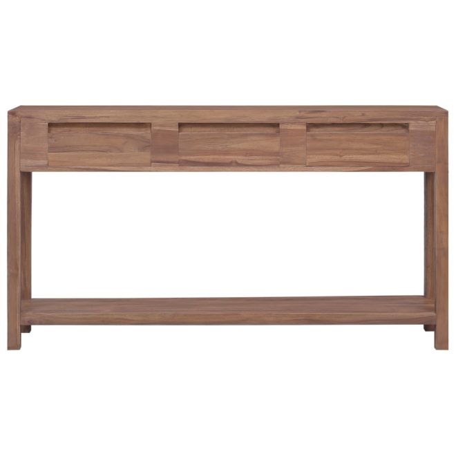 Console Table 145x30x80 cm Solid Teak Wood