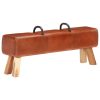 Vintage Turnbock Bench with Handles Real Goat Leather