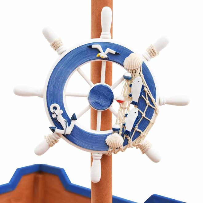 Sandbox Pirate Ship Firwood 190×94.5×101 cm