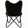 Butterfly Chairs Kids Size Real Leather – Black, 2