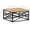 Coffee Table 68x68x35 cm Solid Mango Wood