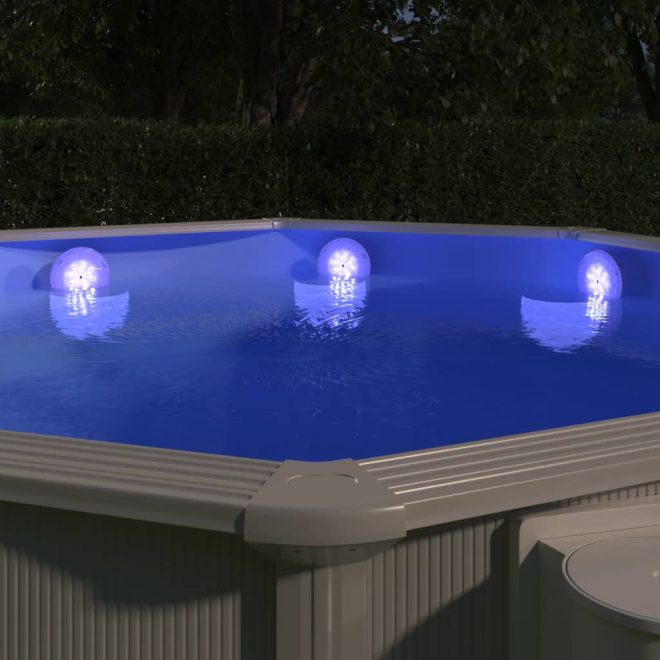 Submersible Floating Pool LED Lamp with Remote Control – White