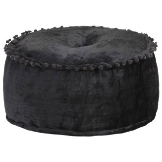 Round Pouffe Velvet 40×20 cm