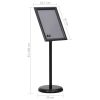 Pedestal Poster Stand Aluminium Alloy – A3, Black