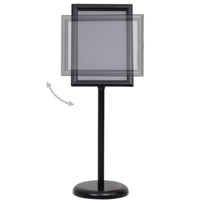 Pedestal Poster Stand Aluminium Alloy – A3, Black