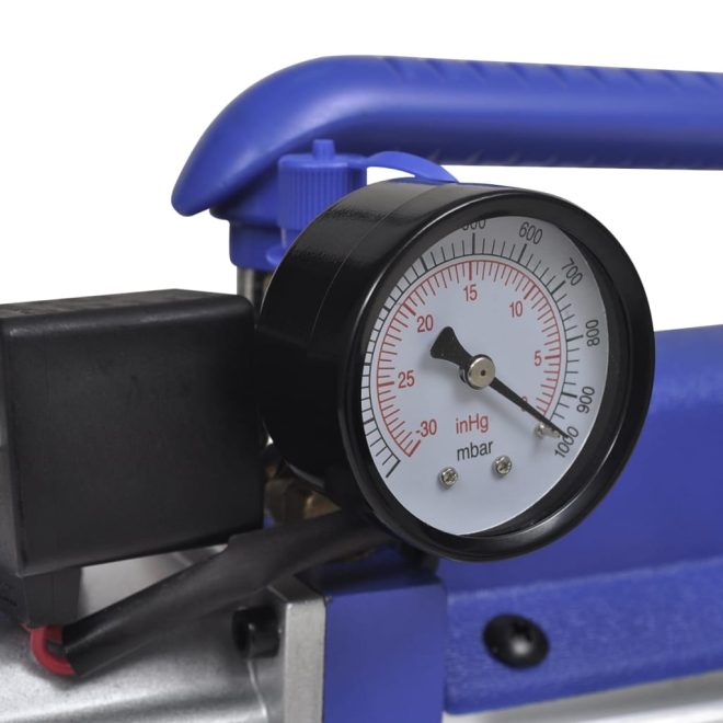 Single Stage Vacuum Pump with 4-Way Manifold Gauge Set