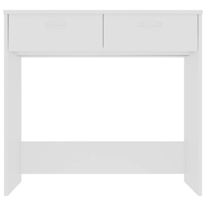 Desk 80x40x75 cm Engineered Wood – White