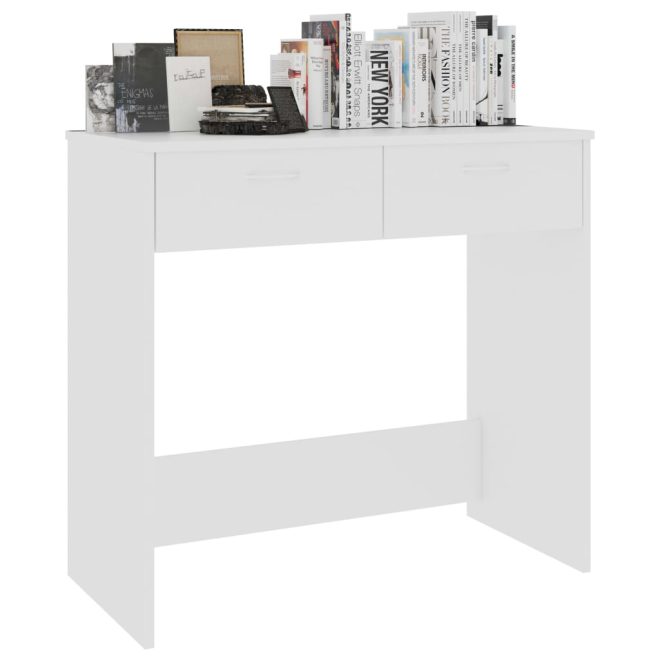 Desk 80x40x75 cm Engineered Wood – White