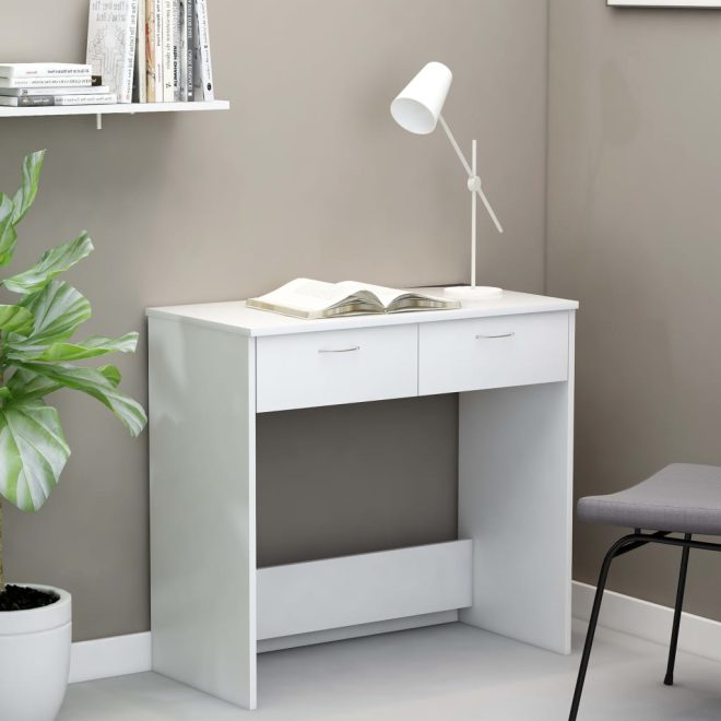 Desk 80x40x75 cm Engineered Wood – White