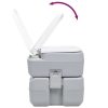 Portable Camping Toilet Grey 20+10 L