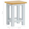 End Table 27x24x37 cm Solid Oak Wood