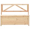 Storage Bench 120 cm Solid Pine Wood