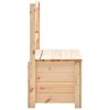 Storage Bench 120 cm Solid Pine Wood