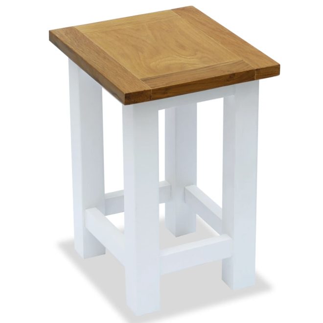 End Tables 2 pcs 27x24x37 cm Solid Oak Wood