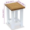 End Tables 2 pcs 27x24x37 cm Solid Oak Wood