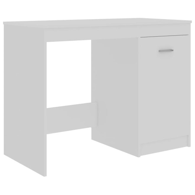 Desk 100x50x76 cm Engineered Wood – White