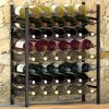 Wine Rack for 48 Bottles Metal – Black