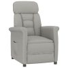 Recliner Faux Suede Leather – Light Grey