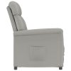 Recliner Faux Suede Leather – Light Grey