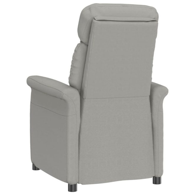 Recliner Faux Suede Leather – Light Grey